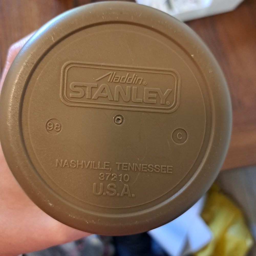 Vintage Aladdin Stanley Camo Thermos Advantage Wetlands 1 Quart Made in USA 98 - Picture 4 of 7